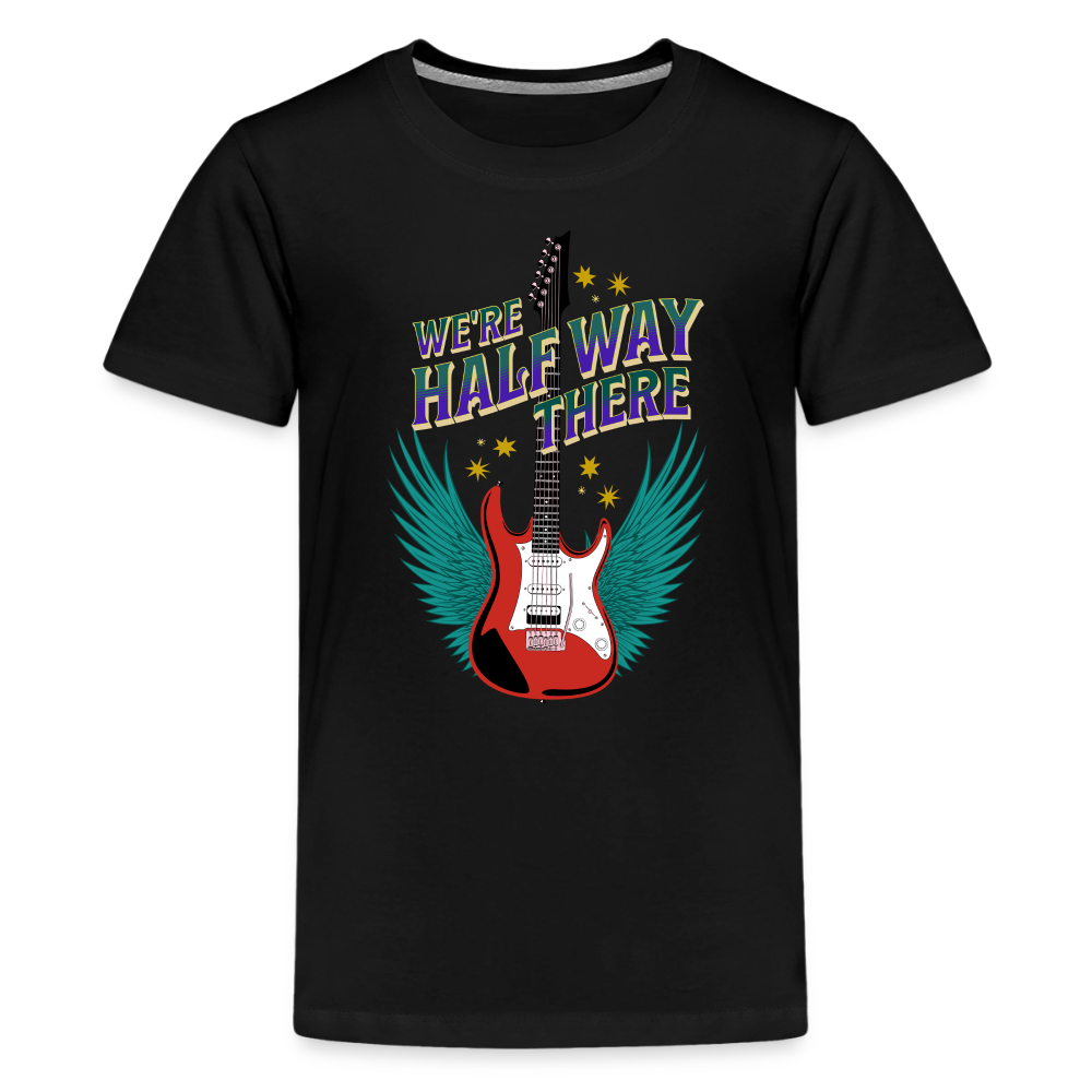 Half Way There Youth T-Shirt - black