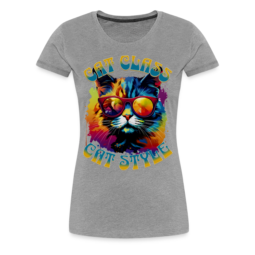 Got Cat Class 1 Ladies T-Shirt - heather gray