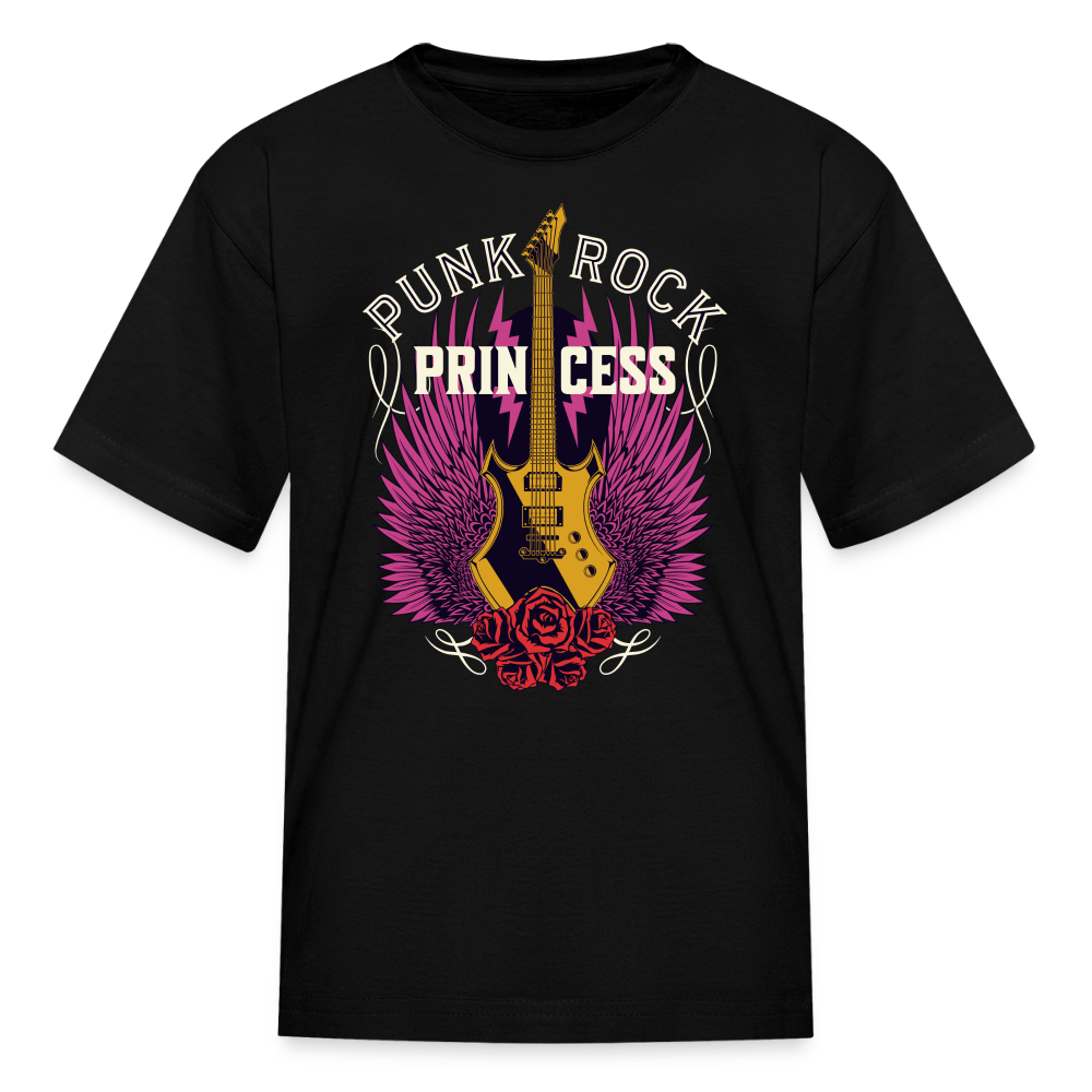 Punk Rock Princess Youth T-Shirt - black