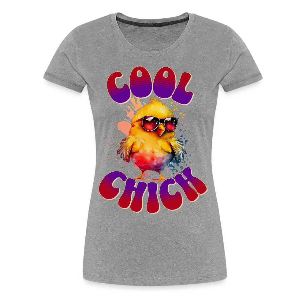 Cool Chick V2 Ladies T-Shirt - heather gray