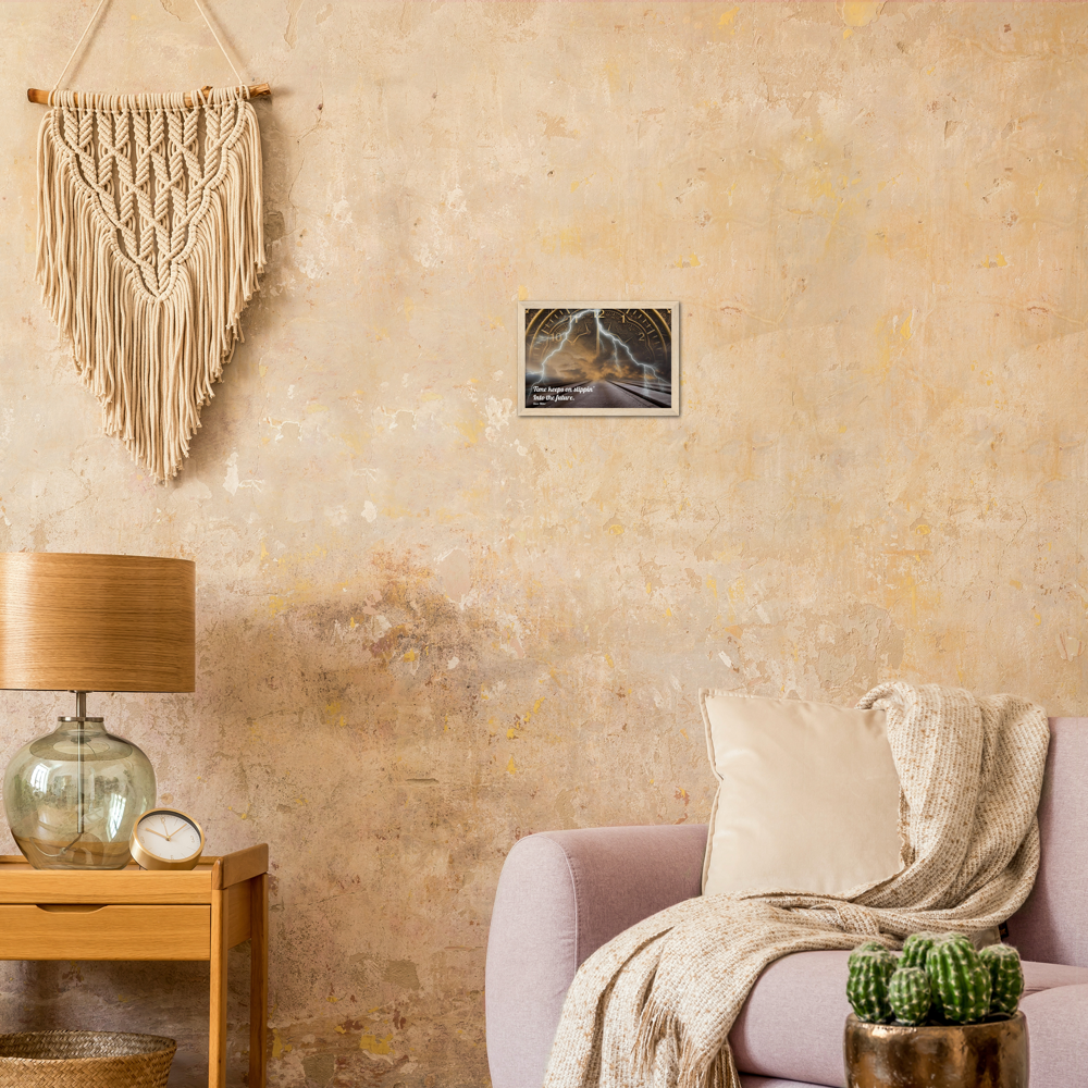 Time Keeps On Slippin' - Music Quote Framed Print Gelato