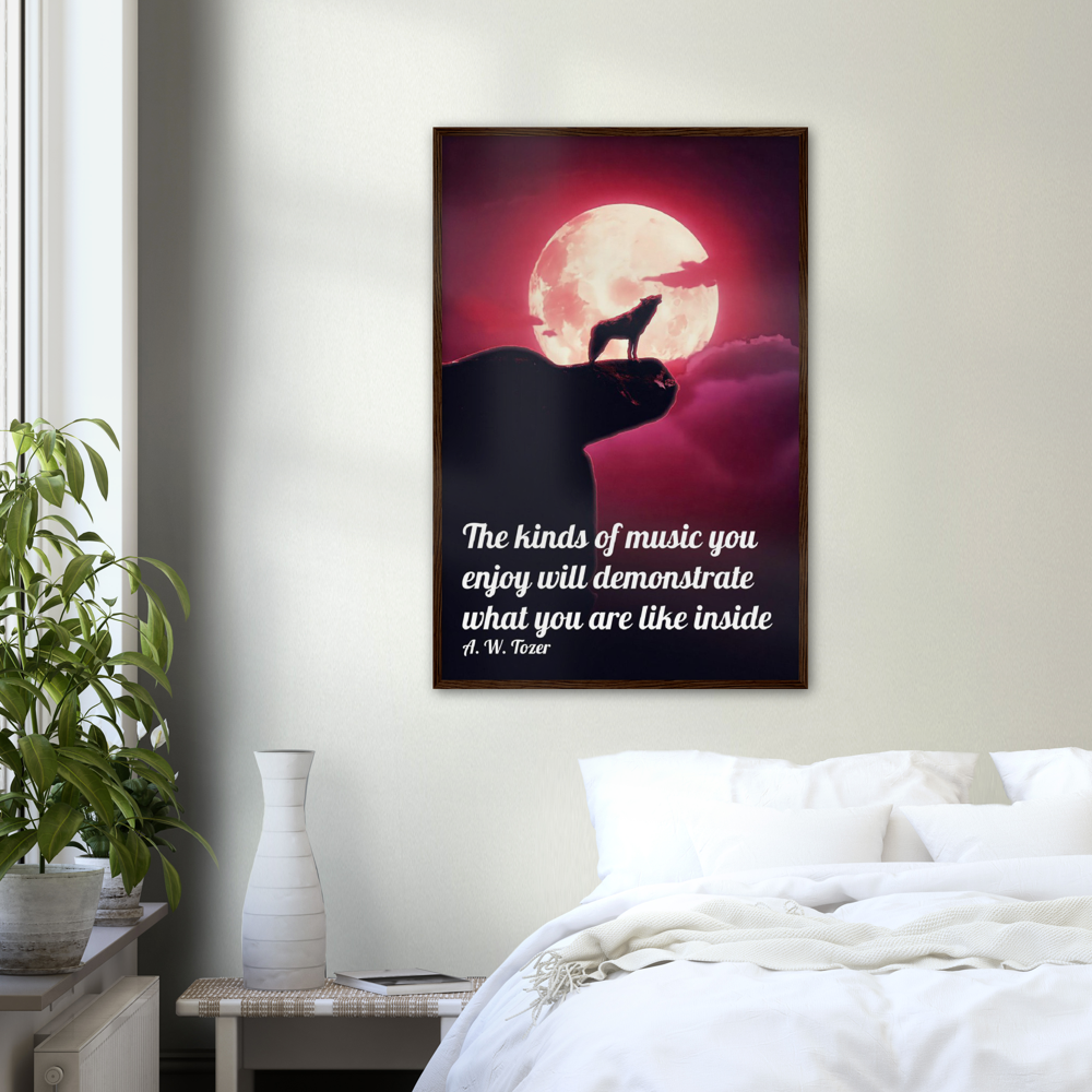 Like Inside - Music Quote Framed Print Gelato