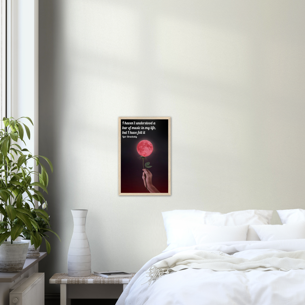 Bar Of Music - Music Quote Framed Print Gelato