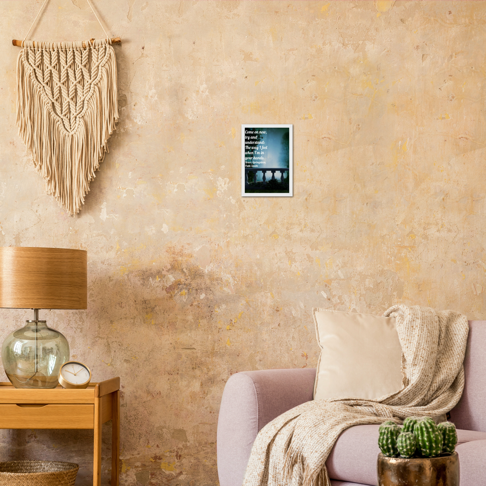 Come On Now - Music Quote Framed Print Gelato