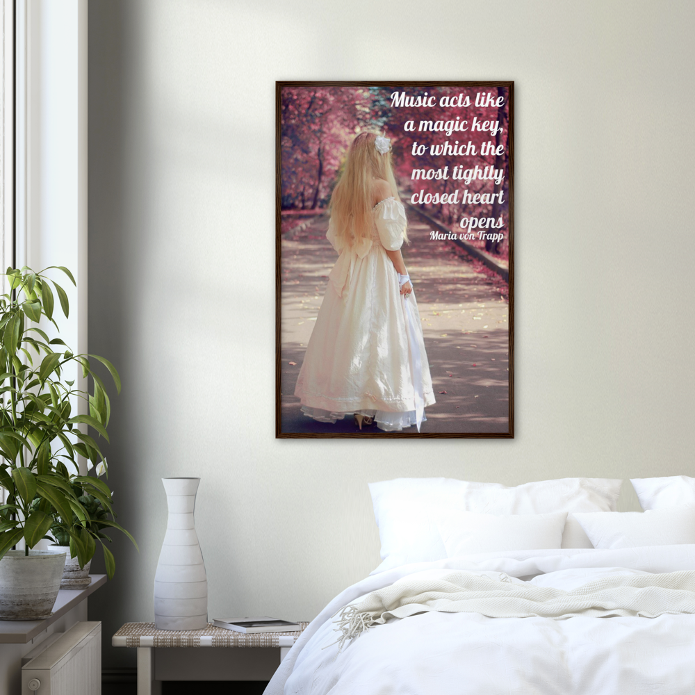 Magic Key - Music Quote Framed Print Gelato