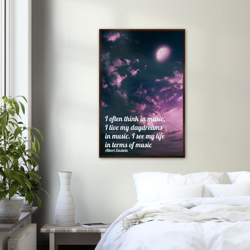 Daydreams in Music - Music Quote Framed Print Gelato