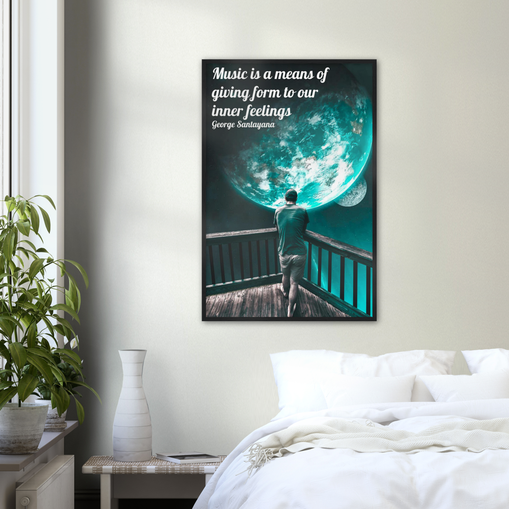 Inner Feelings - Music Quote Framed Print Gelato