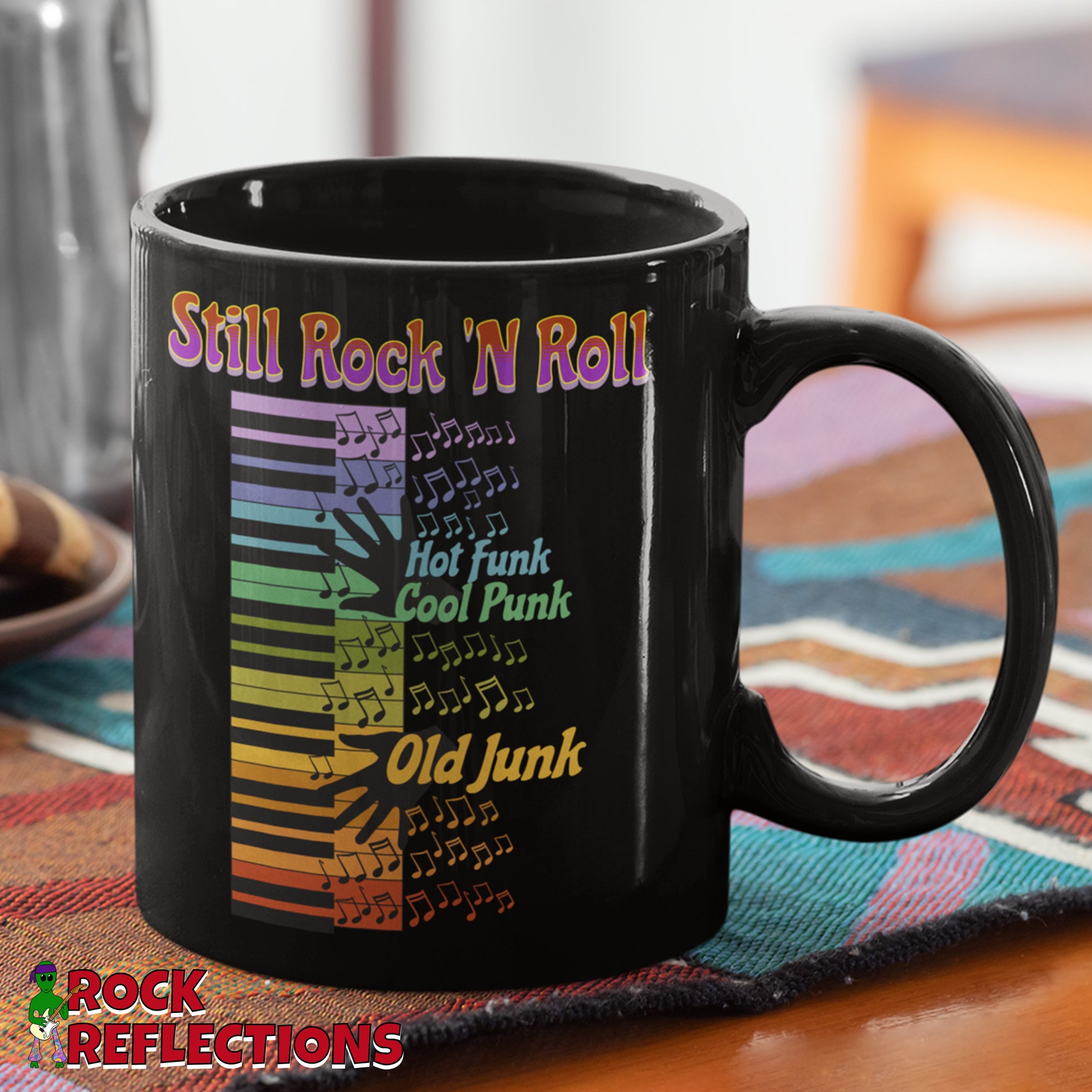 Still Rock 'N Roll Black Mug CustomCat