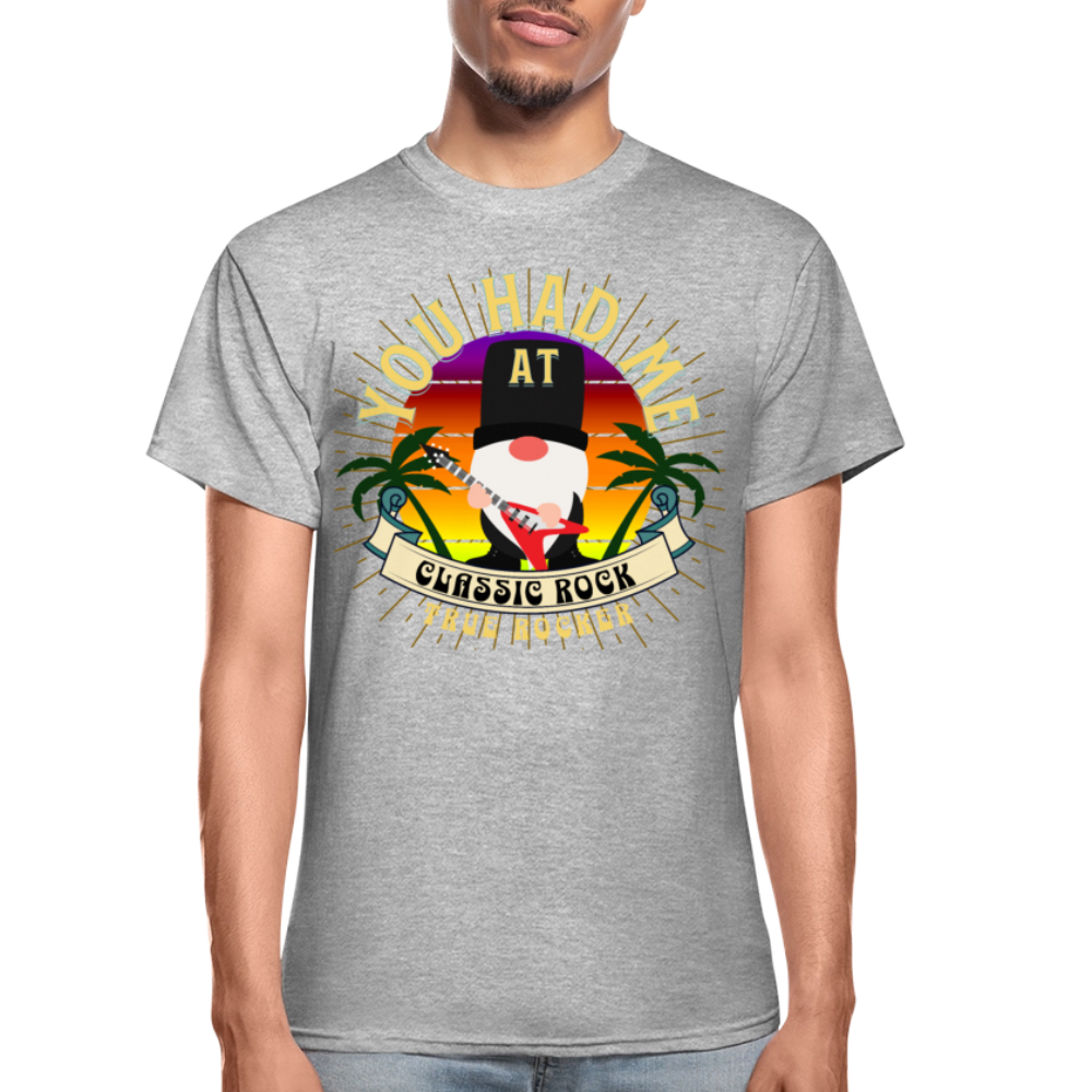 Gnome Had Me At Classic Rock T-Shirt - heather gray