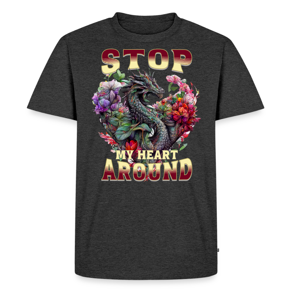 Stop Dragon T-Shirt - heather anthracite