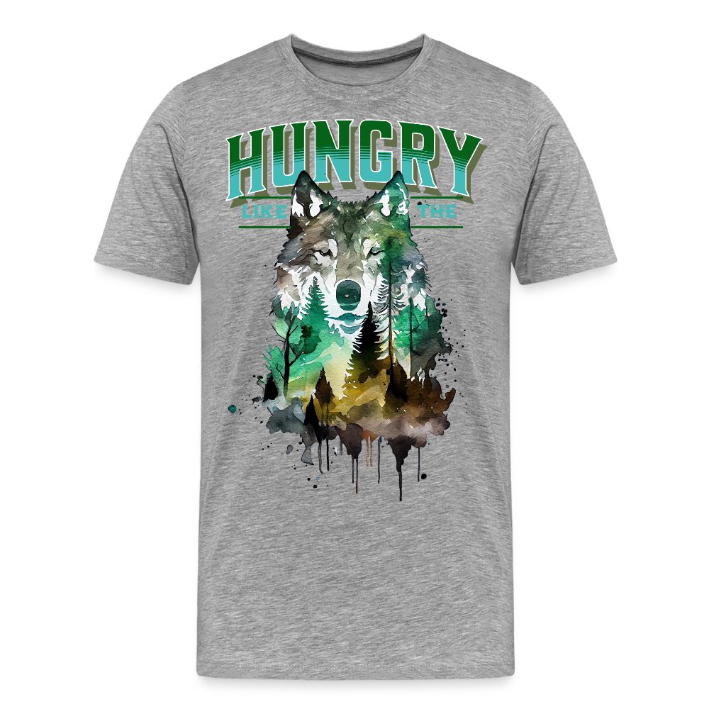 Hungry Like The Wolf T-Shirt - heather gray