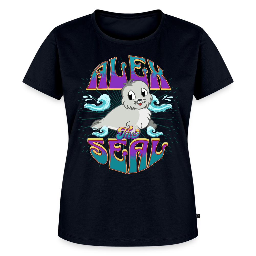 Alex The Seal Ladies T-Shirt - navy