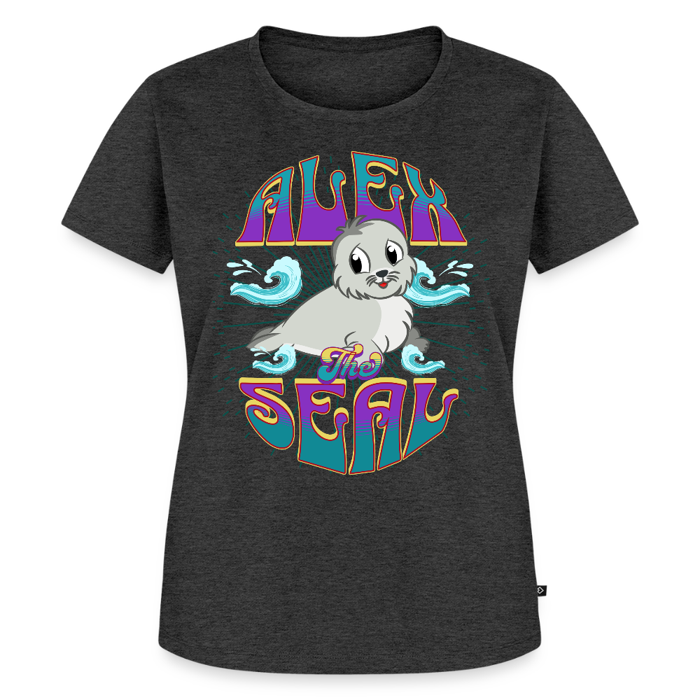 Alex The Seal Ladies T-Shirt - heather anthracite