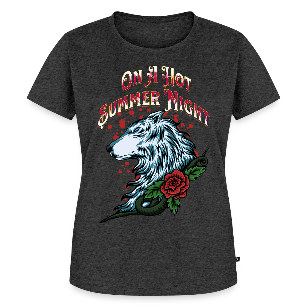Hot Summer Night Ladies T-Shirt - heather anthracite