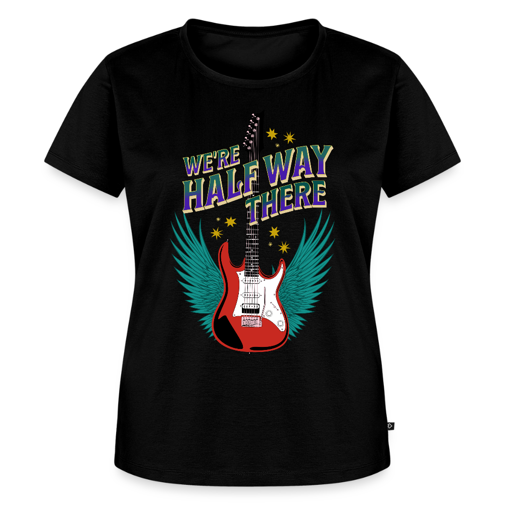 Half Way There Ladies T-Shirt - black