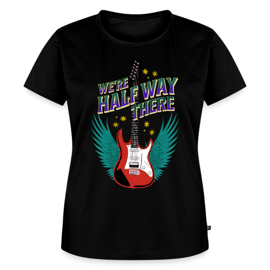Half Way There Ladies T-Shirt - black