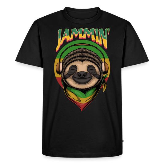 Jammin' Reggae Sloth T-Shirt - black