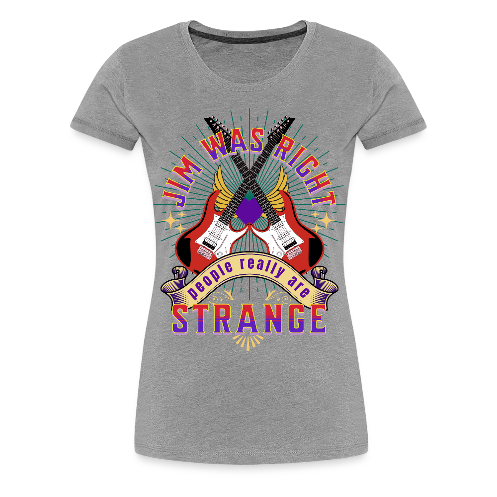 Jim Was Right Ladies T-Shirt - heather gray