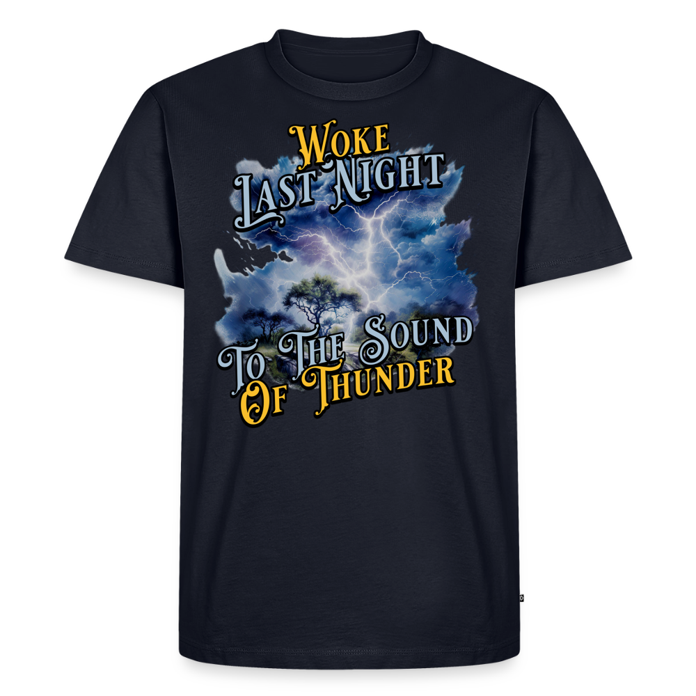 Woke Last Night T-Shirt - navy