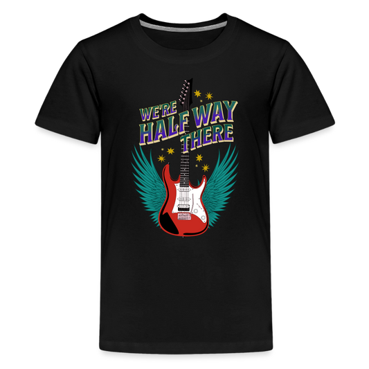 Half Way There Youth T-Shirt - black