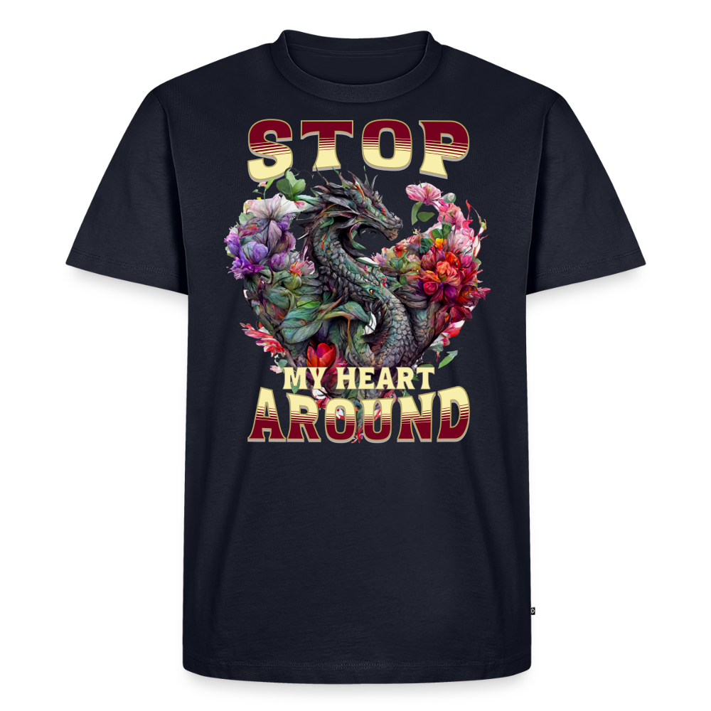 Stop Dragon T-Shirt - navy