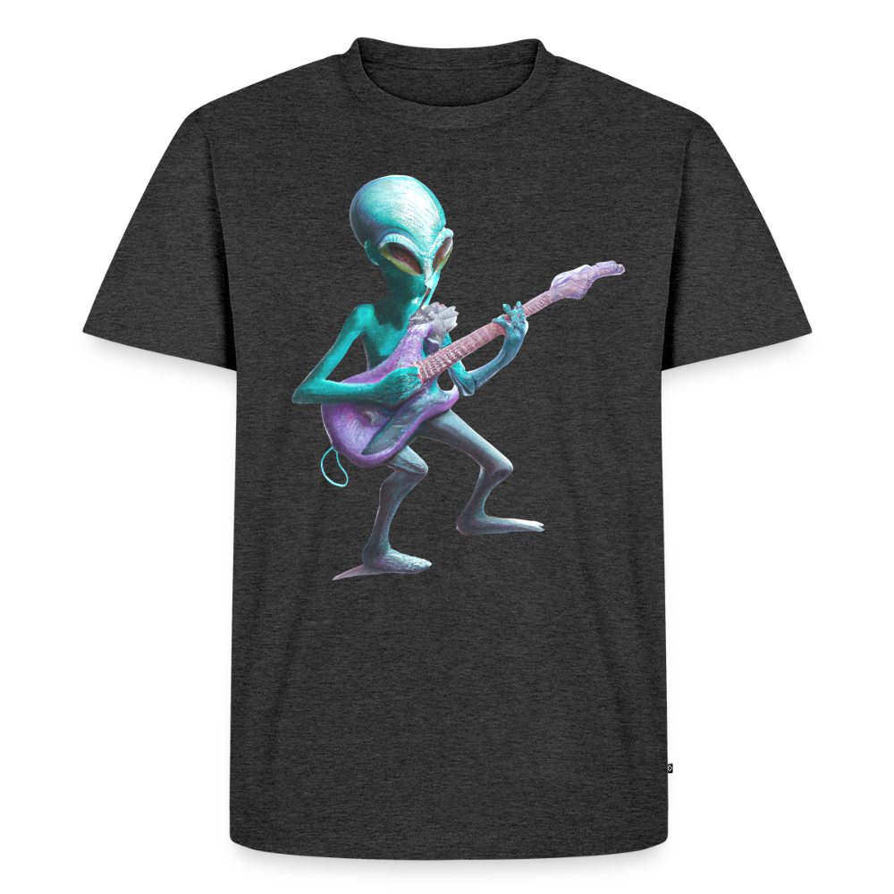 Alien Guitarist T-Shirt - heather anthracite
