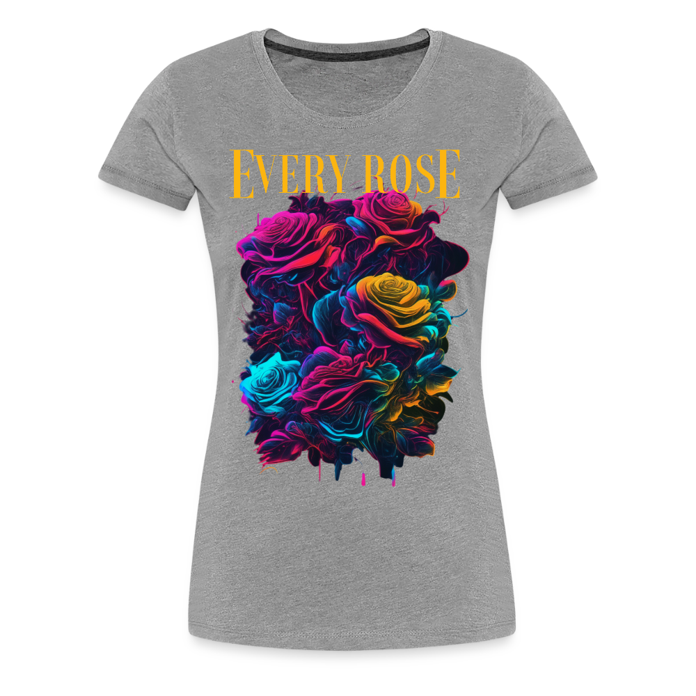 Every Rose Ladies T-Shirt - heather gray