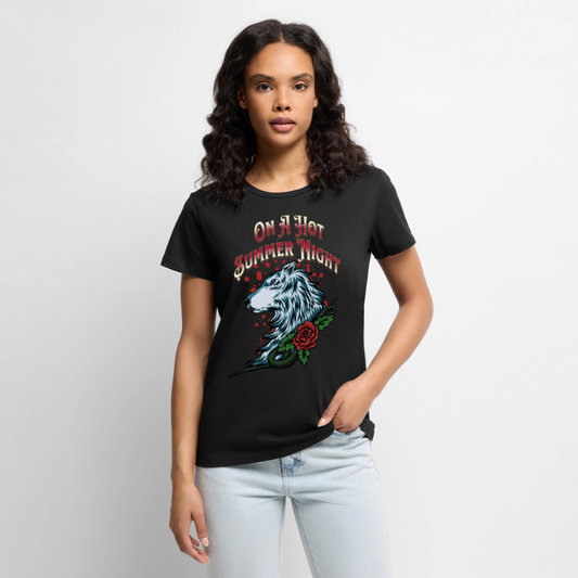 Hot Summer Night Ladies T-Shirt - black