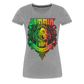 Jammin' Reggae Lion Ladies T-Shirt - heather gray
