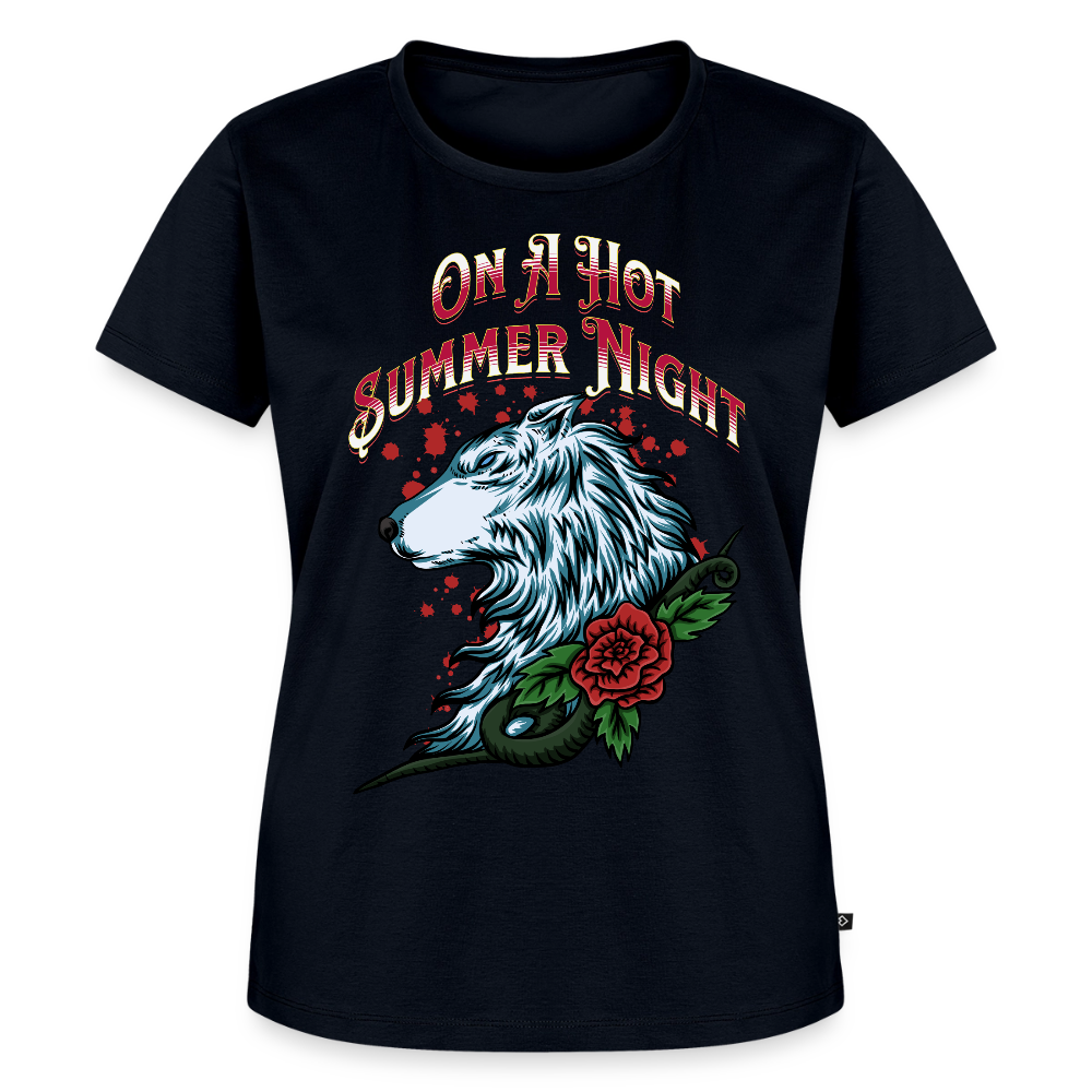 Hot Summer Night Ladies T-Shirt - navy