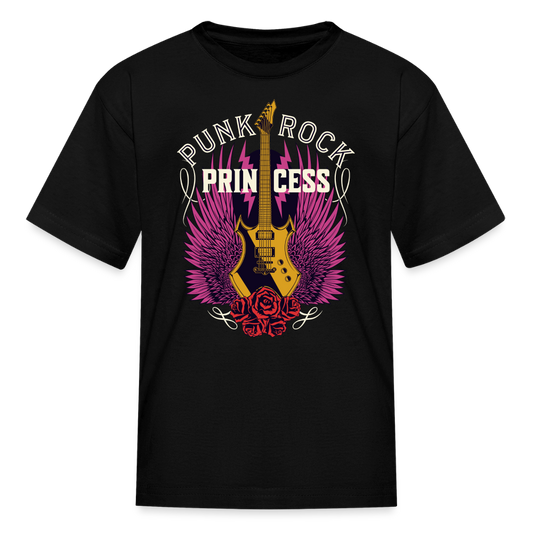 Punk Rock Princess Youth T-Shirt - black