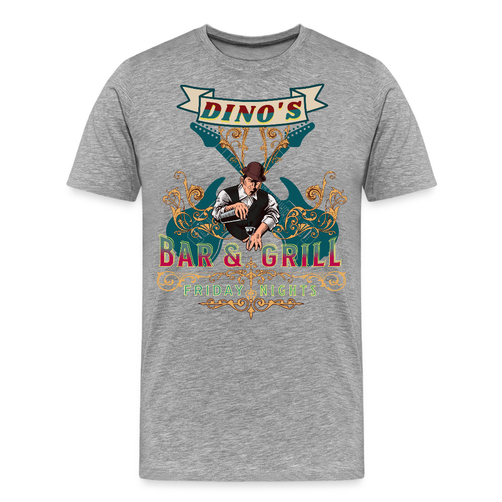 Dino's Bar & Grill T-Shirt - heather gray