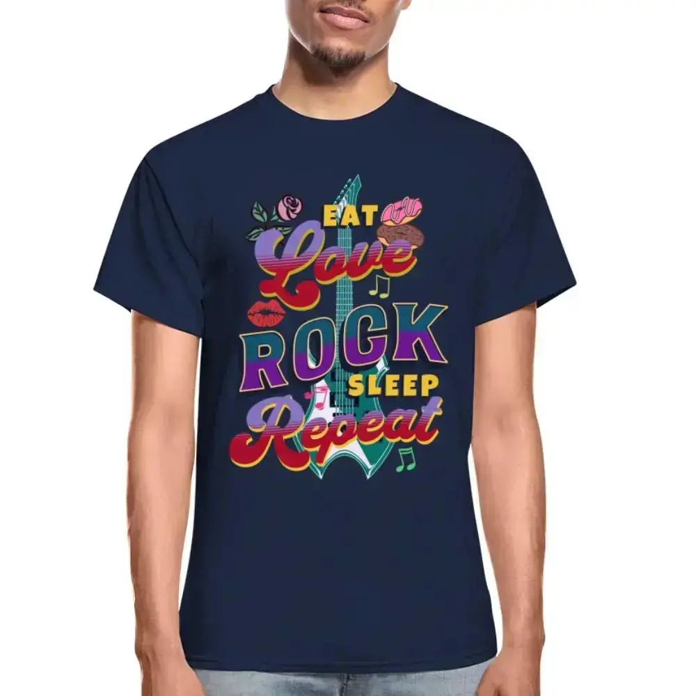 Eat Love Rock Sleep Repeat T-Shirt SPOD