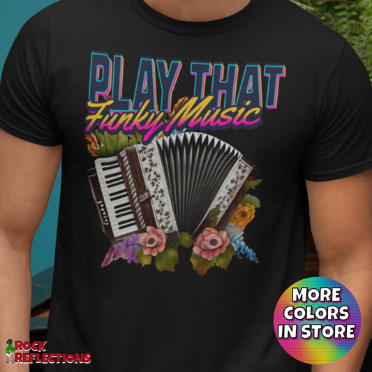 Funky Music Piano Accordion T-Shirt SPOD