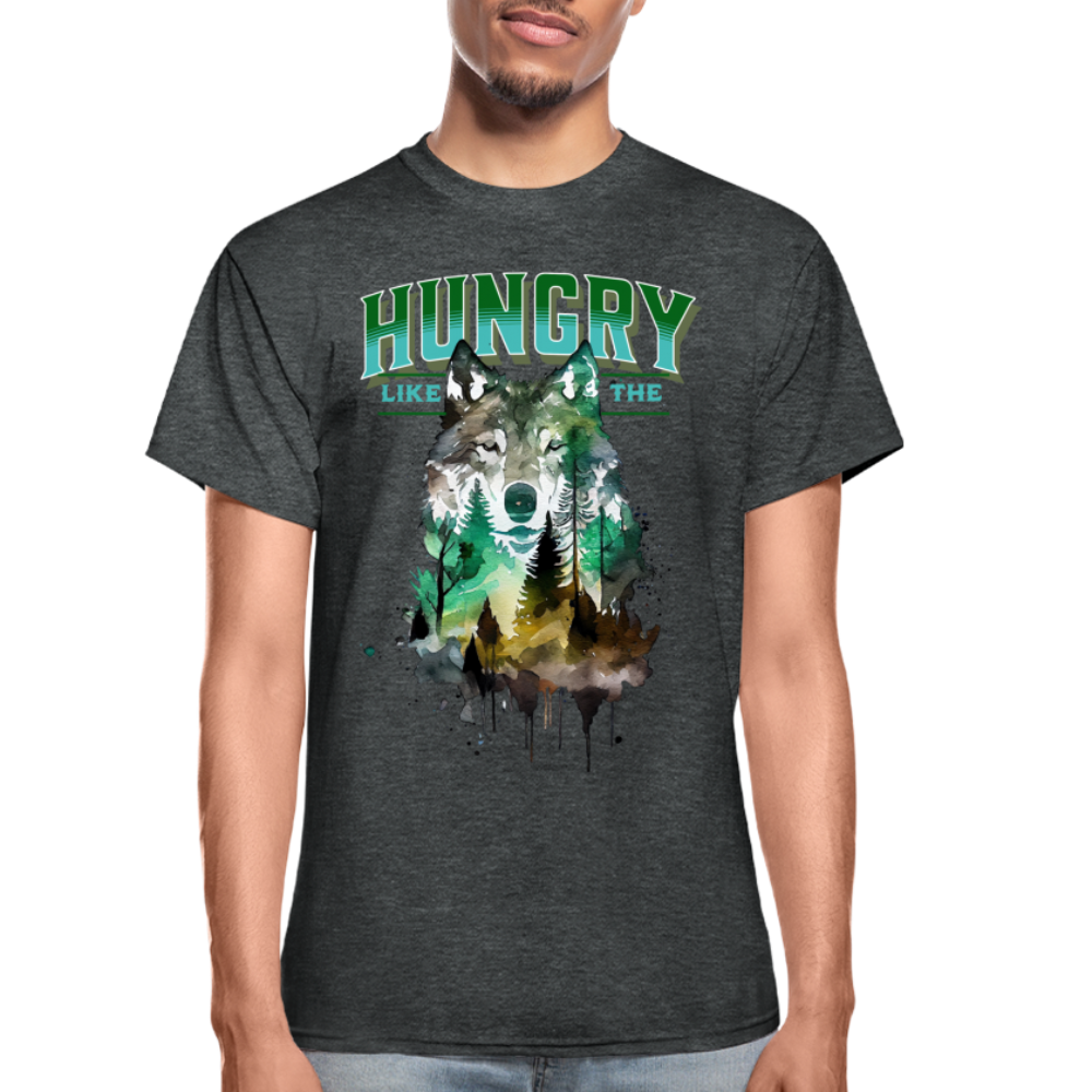 Hungry Like The Wolf T-Shirt - deep heather
