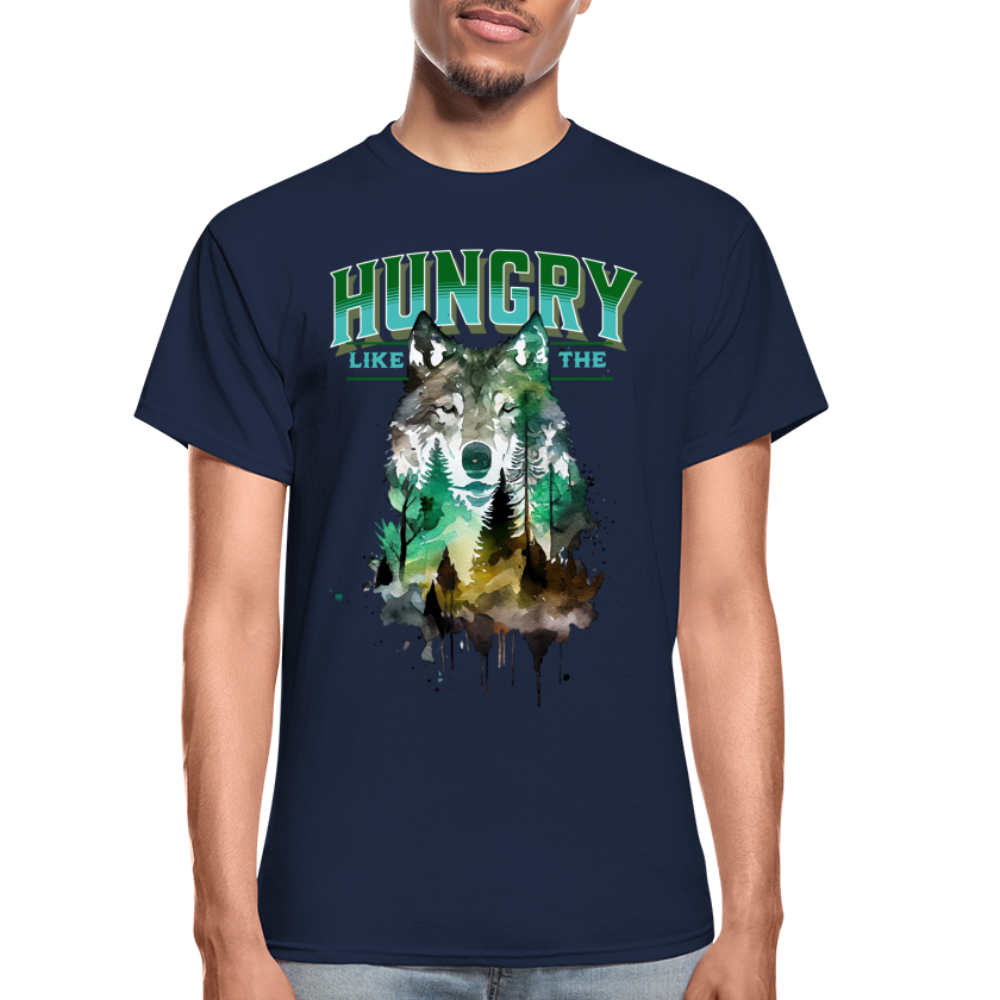 Hungry Like The Wolf T-Shirt - navy