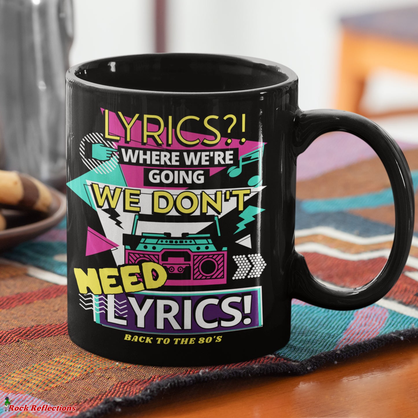 Don't Need Lyrics Black Mug CustomCat