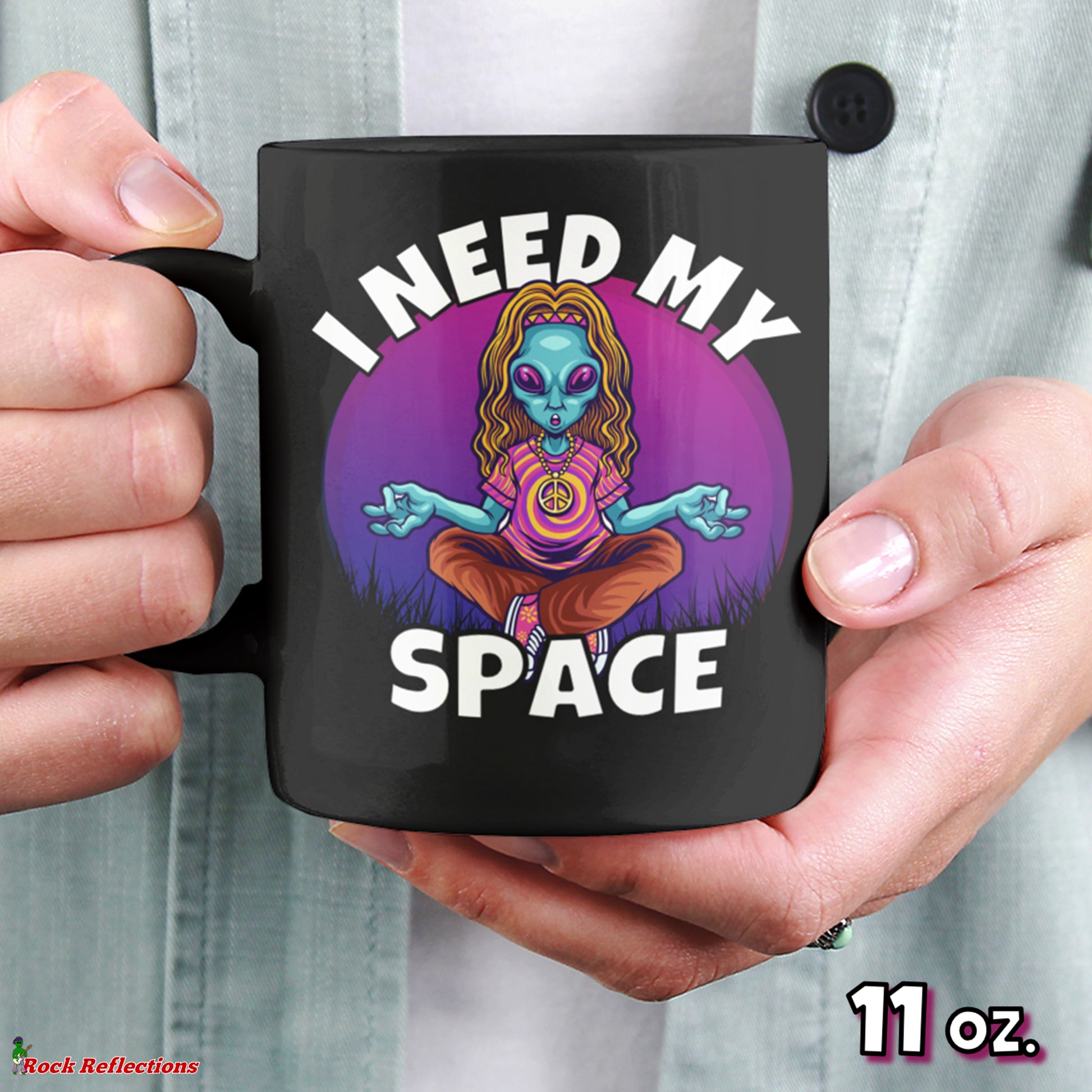 Alien - I Need My Space Black Mug CustomCat