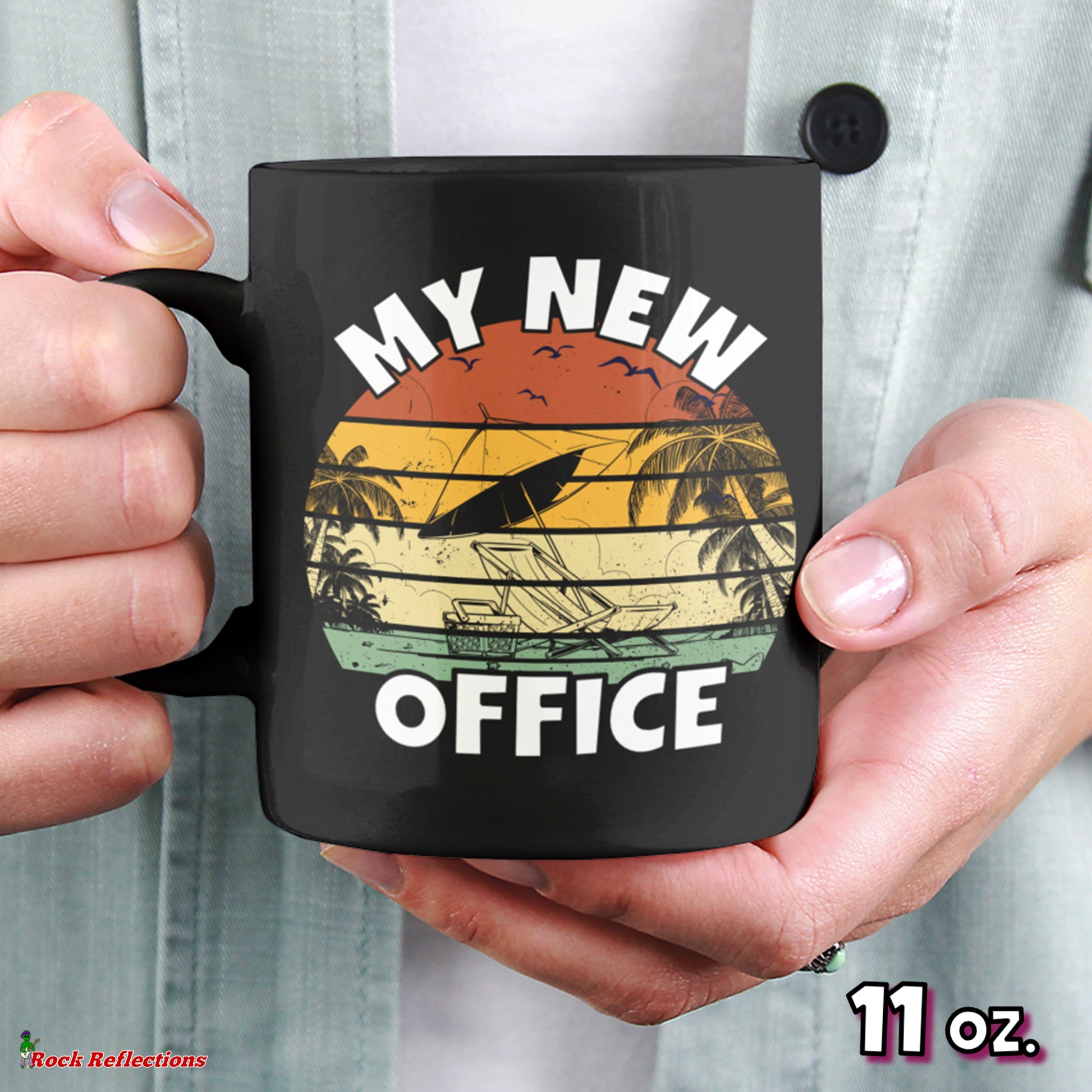 My New Office Black Mug CustomCat