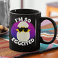 Sunglasses Egg - So Eggcited Black Mug CustomCat