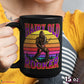 Bigfoot Hairy Old Rocker Black Mug CustomCat