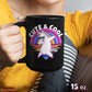 Cute & Cool Unicorn Black Mug CustomCat