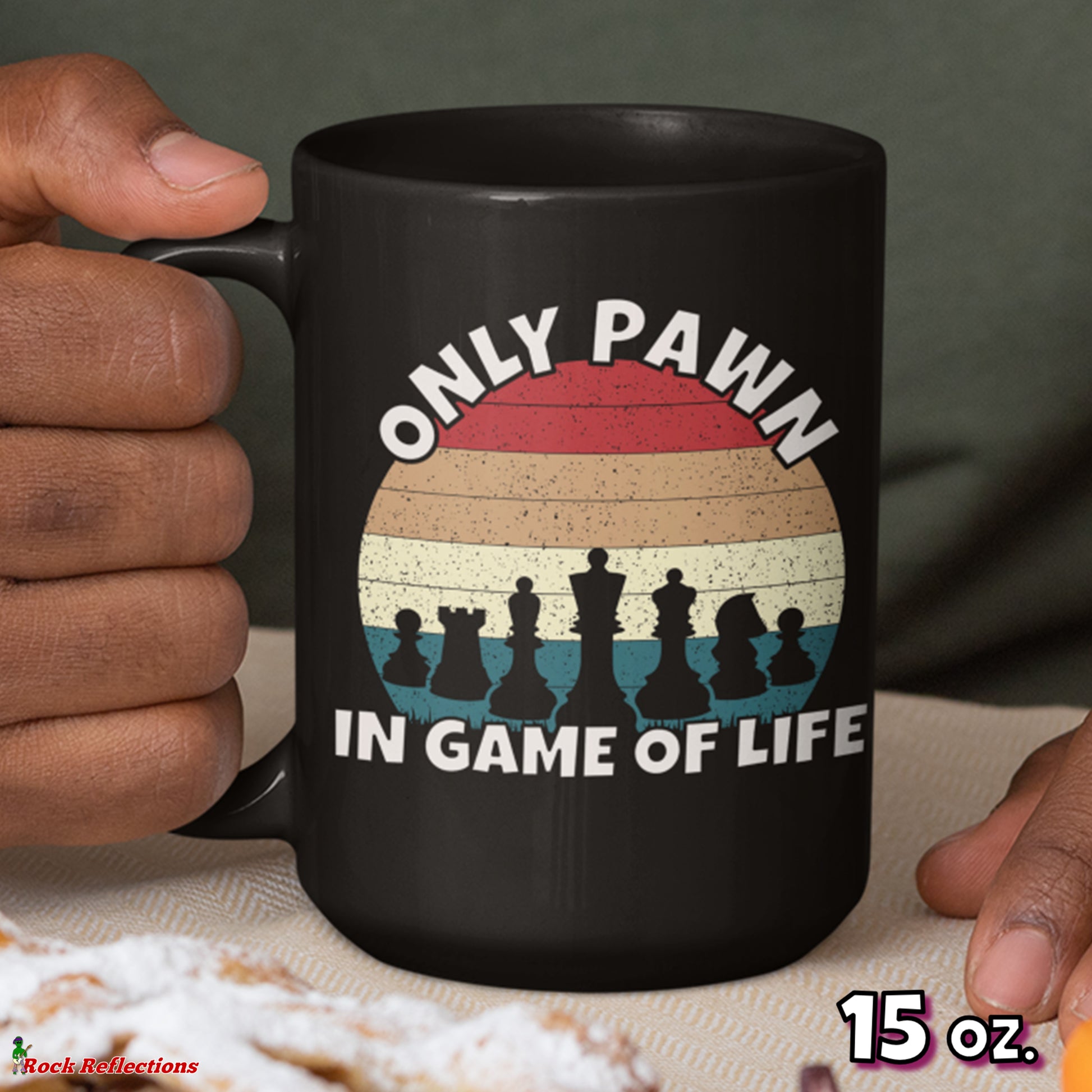 Only Pawn Black Mug CustomCat