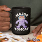 Major Tomcat Black Mug CustomCat