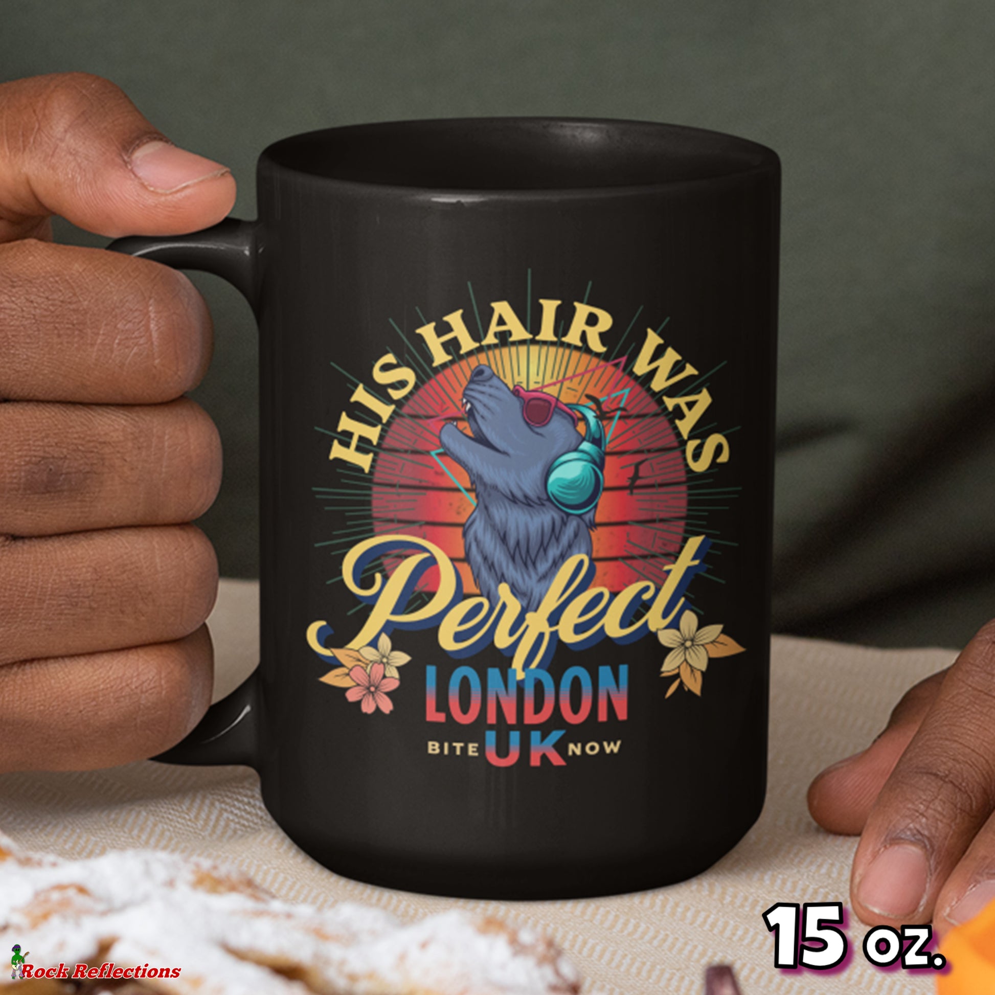 Werewolf Hair Was Perfect Black Mug CustomCat