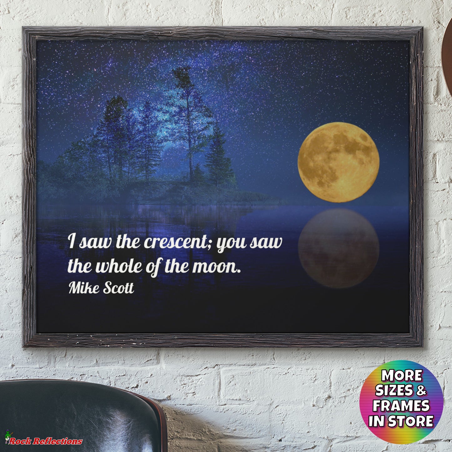 I Saw The Crescent - Music Quote Framed Print Gelato