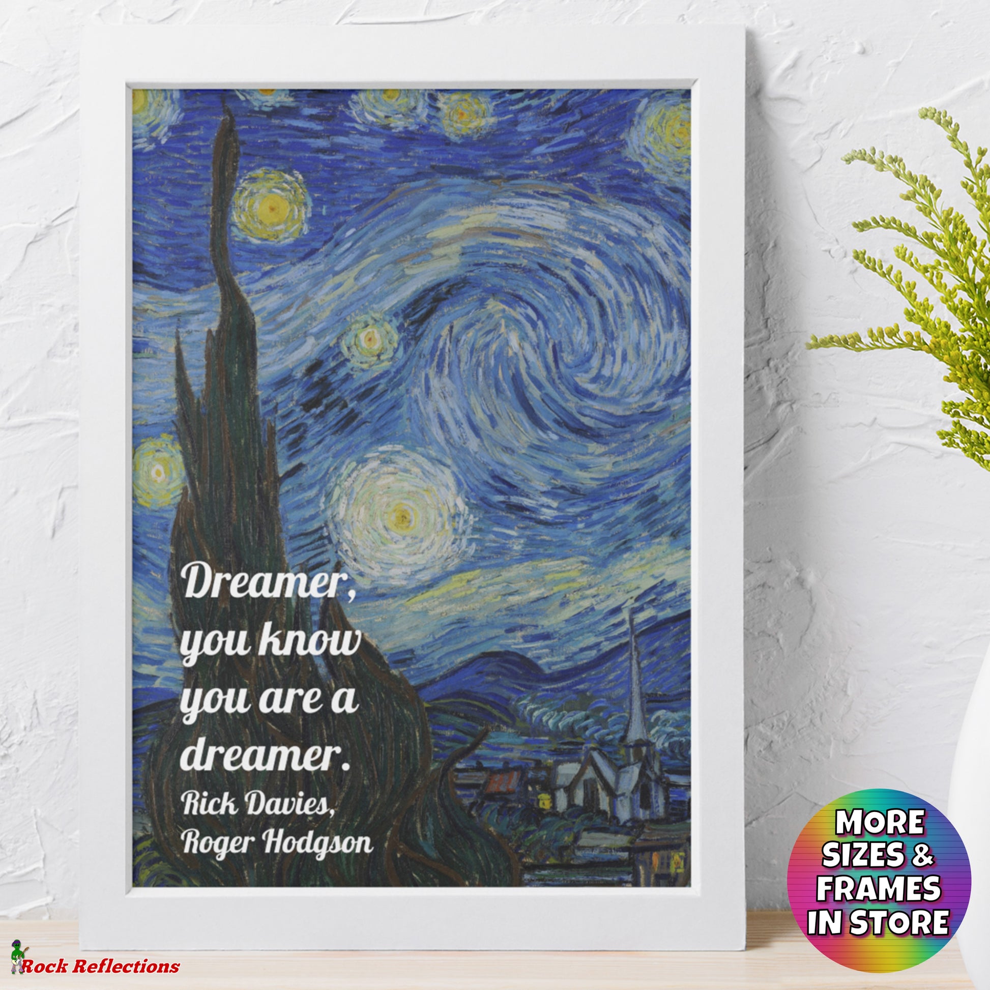 You Know You Are a Dreamer - Music Quote Framed Print Gelato