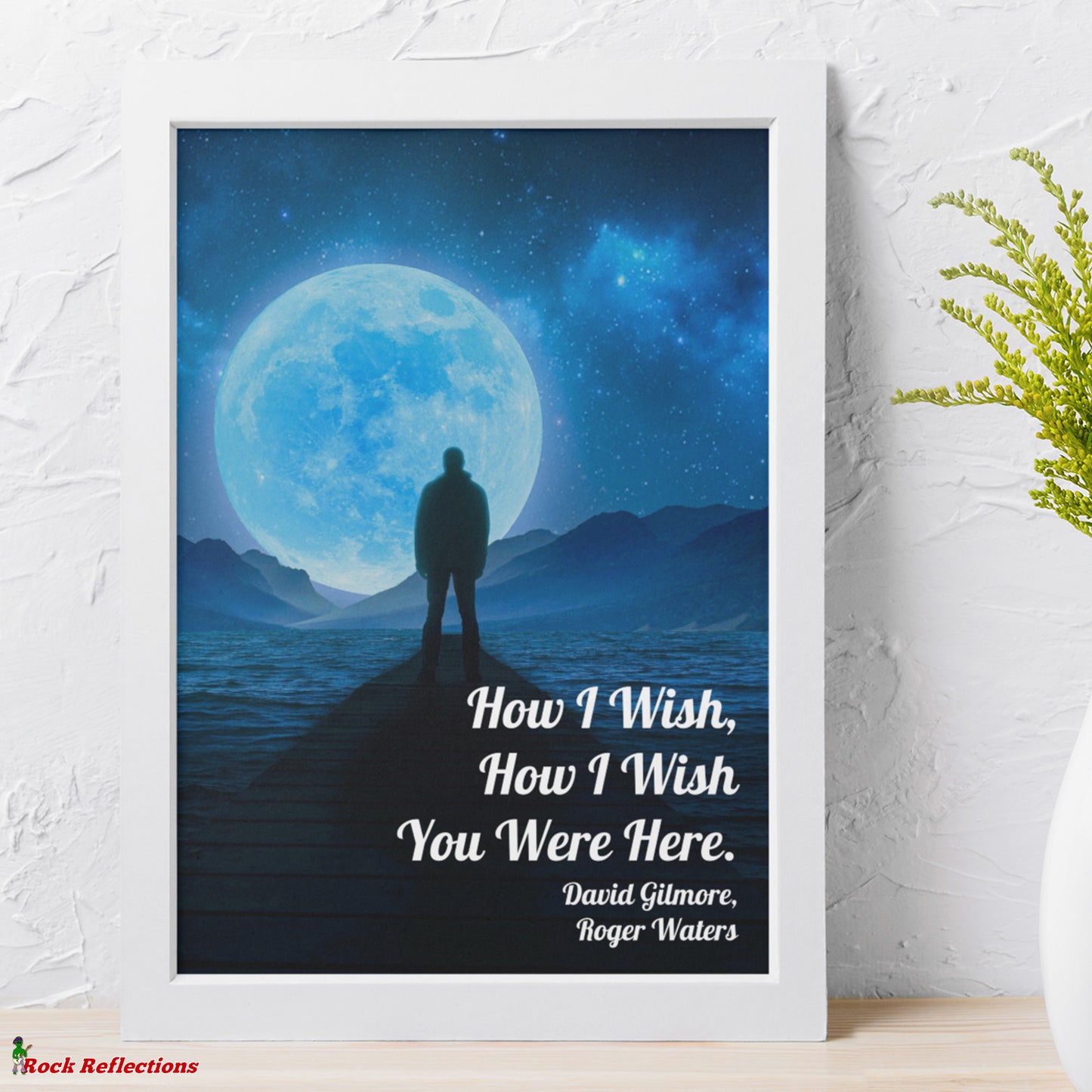 Wish You Were Here - Music Quote Framed Print Gelato