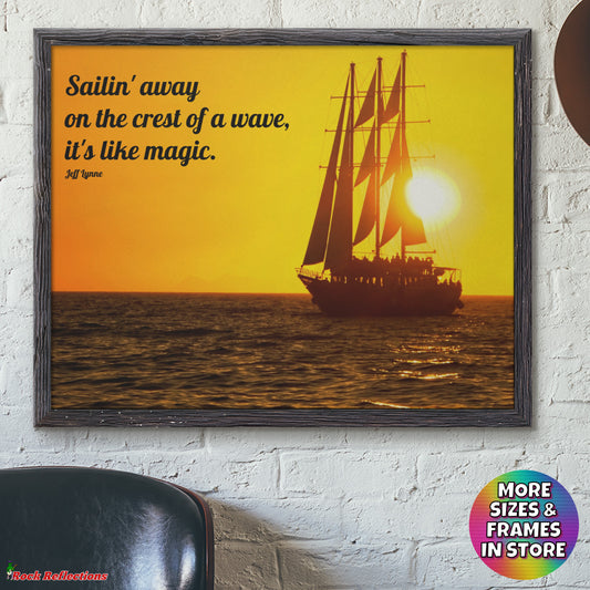 Sailin’ Away – Lyric Quote Gelato