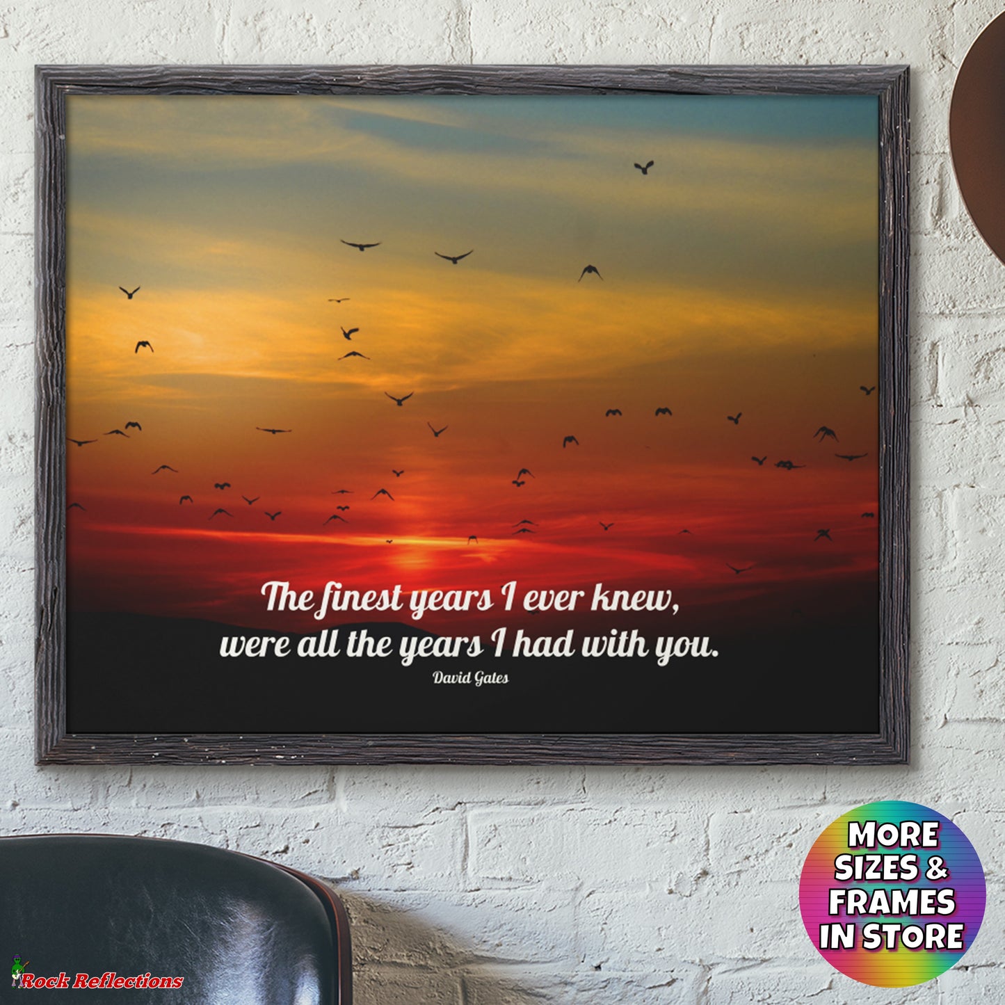 The Finest Years (2) - Music Quote Framed Print Gelato